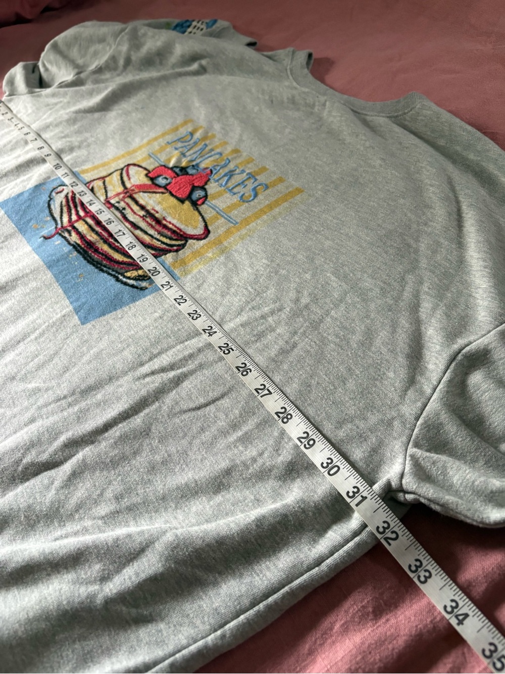 Anthropologie Embroidered Crewneck Sweatshirt Pancake Brunch Sz 1X - Picture 5 of 7